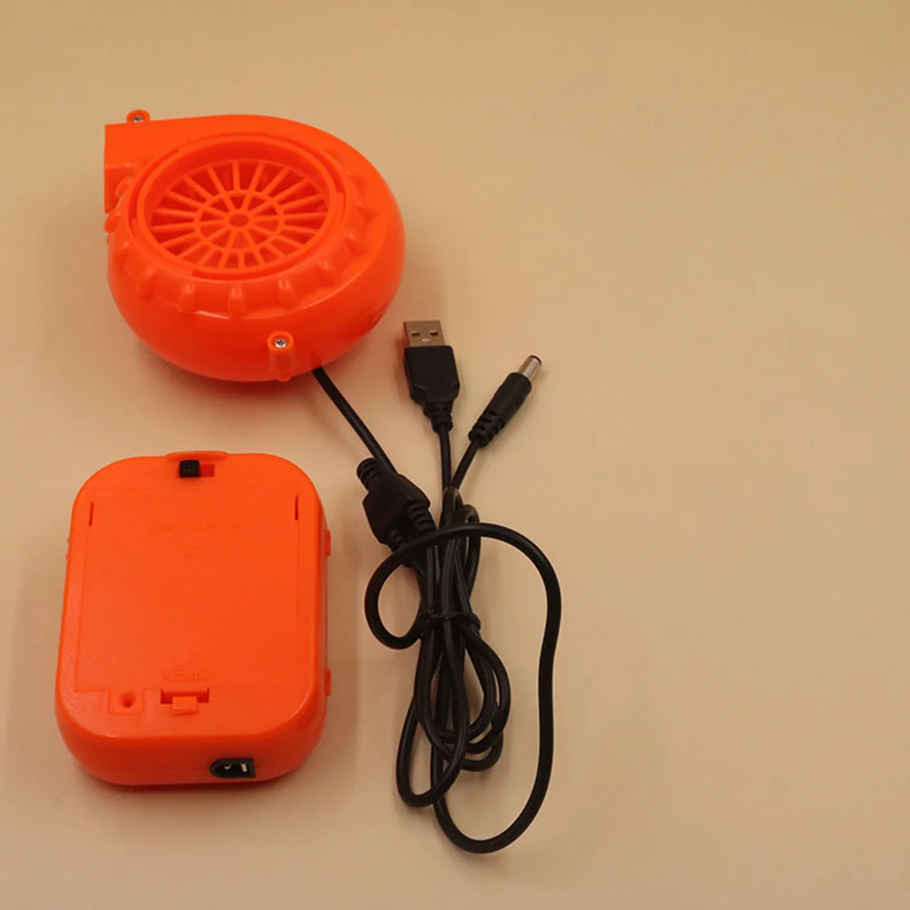

1 Set Portable Mini Electric Fan Air Blower for Mascot Head Gas Mode Cartoon Costumes Energetic Orange Blower