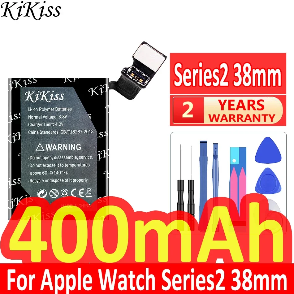 400Mah Kikiss Potente Batteria Series2 38Mm Per Apple Watch Iwatch Series 2 S2 S 2 38Mm Batteria + Strumenti Gratuiti