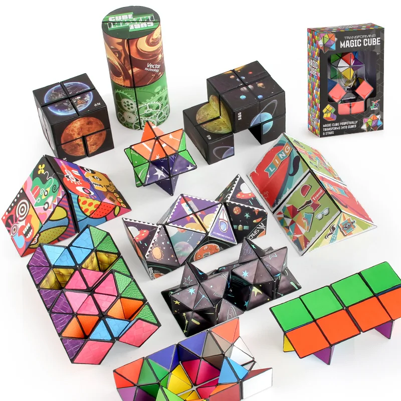 Variable Decompression Cube 3D Fingertip Toy Children's Educational Adult Decompression