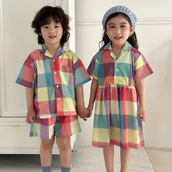 Kids Summer Sibling Outfit Set 1