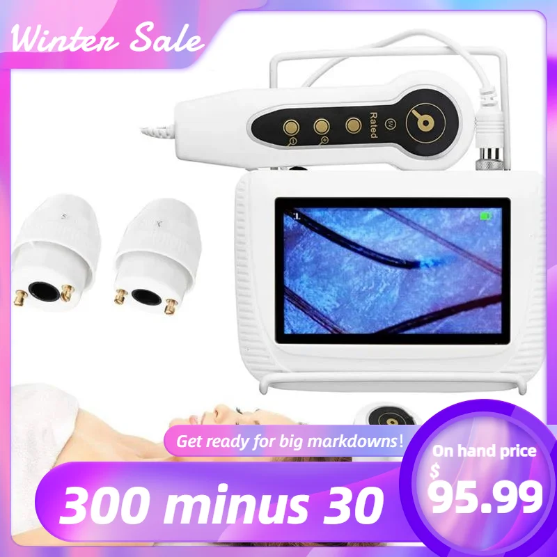 Skin Analyzer Testing Scanner 5inch Hair Scalp Hair Follicle Detector Skin Detector Moisture Tester for Beauty Salon 50X 200X