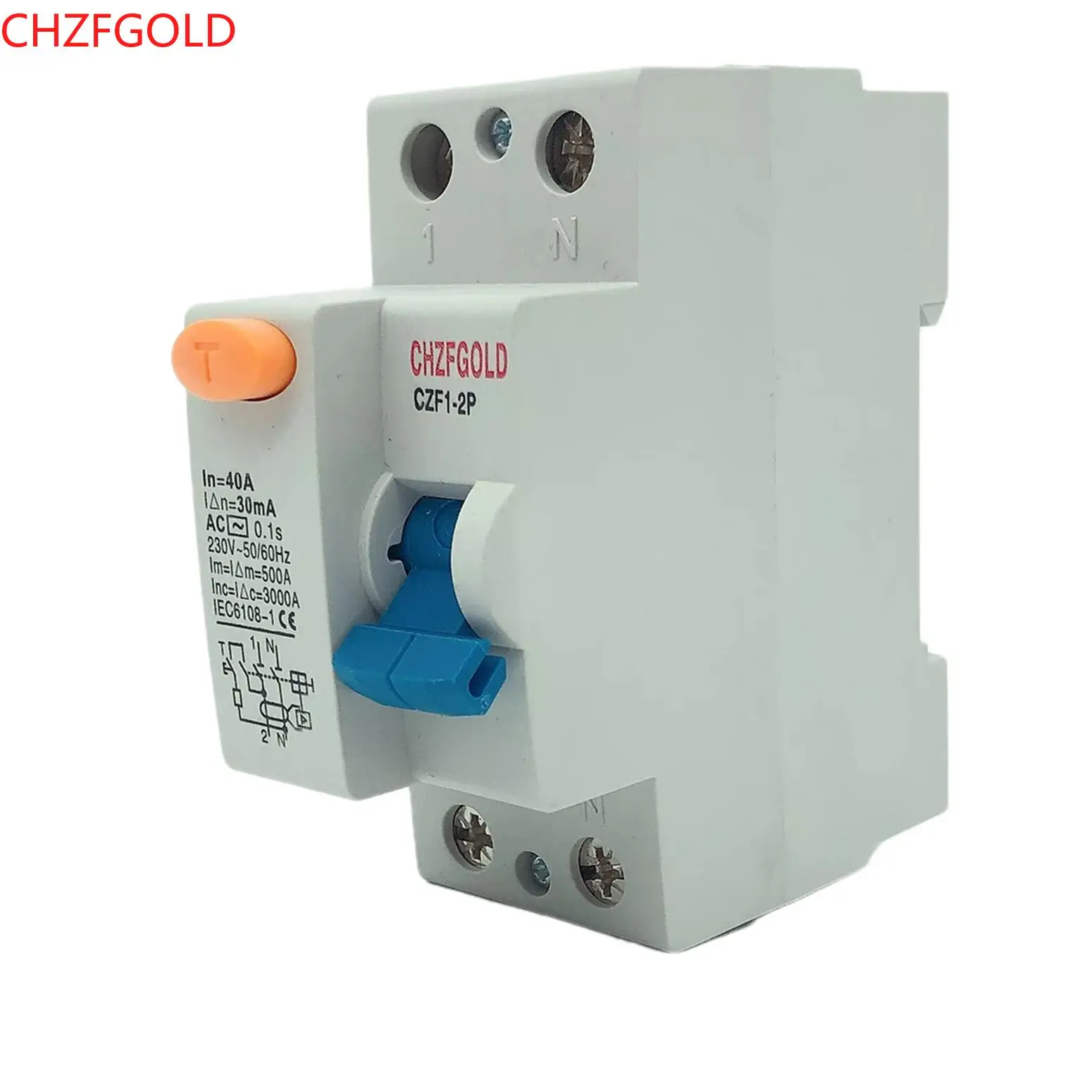 Protezione Contro Le Sovratensioni Protezione Contro I Fulmini 2 Poli Dz47Le Interruttori Spd Rcbo Rccb Mcb Rcd 16A 20A 25A 32A 40A 50A 63A Dz47Led