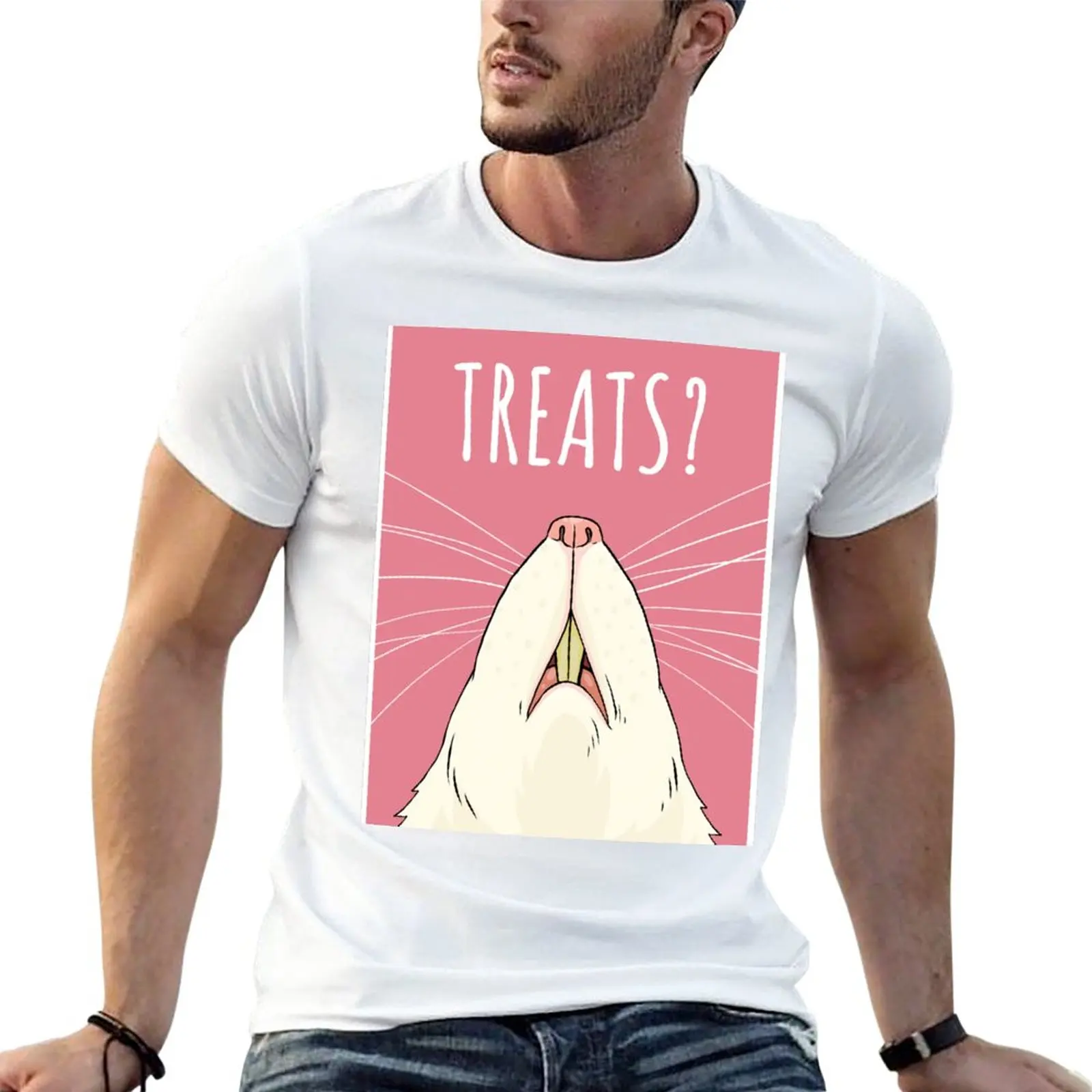 

New Treats Pet Rat Pink Design T-Shirt funny t shirts boys animal print shirt black t shirt plain t shirts men