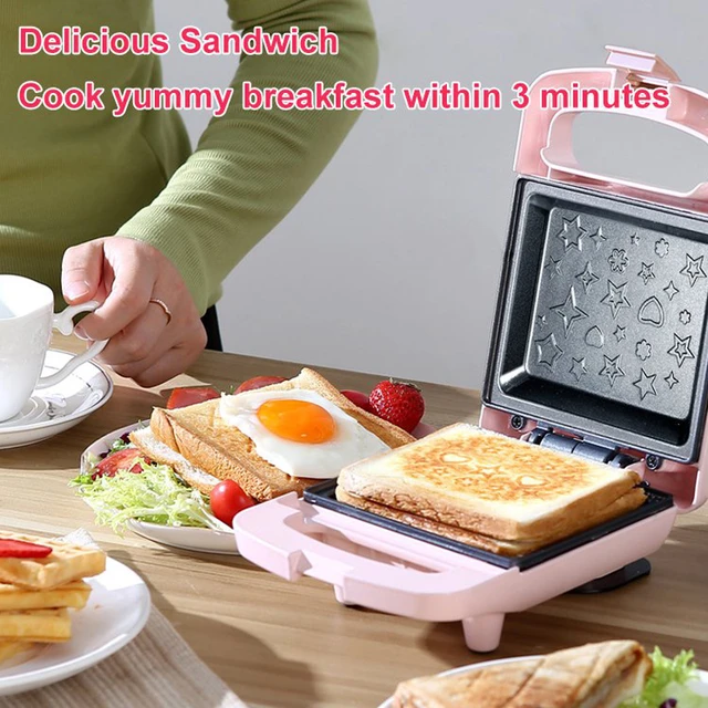 Electric Sandwich Maker Waffle Toaster Baker Breakfast Machine Takoyaki  Pancake Donuts Sandwichera with 1/2/3/