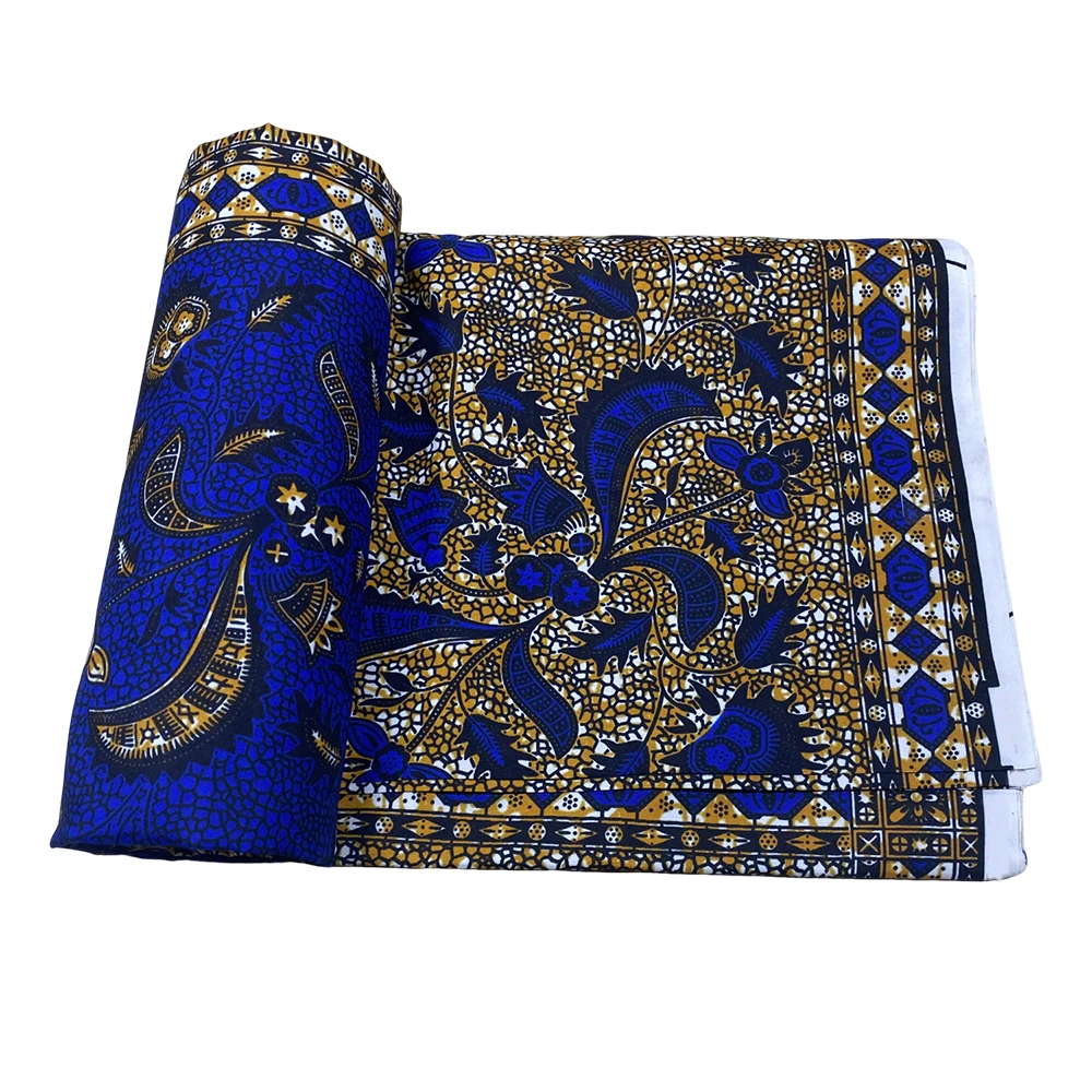 Latest Ankara Batik Fabric Quality Guaranteed African Elegant Printed Batik Fabric Polyester Ankara Style Soft Sewing