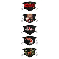 5 Pcs Christmas Dust-Proof Windproof Foggy Haze Breathable Cycling Mask Cubre Bocas Desechables Disposable Mouths Covers 1