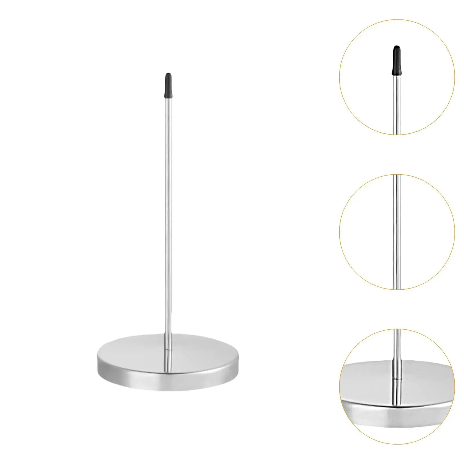Receipt Holder Paper Memo Holder Straight Rod Portable Metal Note Bill Fork Solid Base Restaurant Office Desk desk receipt holder