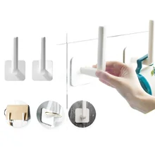 

Multifunctional Hooks Sticky Hook Self Adhesive Storage Hanging Household Practical Wall Door Storage Holder Strong Hanger Rack