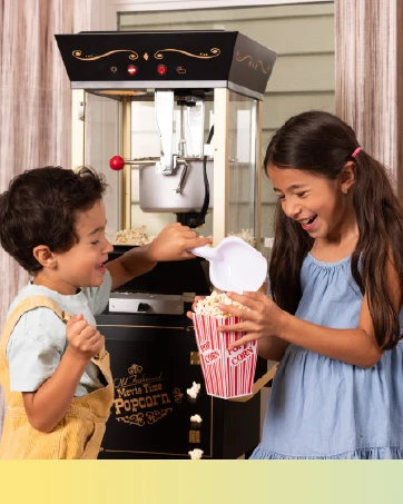 Description Picture 4 of itemPopcorn Maker Machine - Professional Cart With 2.5 Oz Kettle Makes Up to 10 Cups - Vintage Popcorn Machine Movie Theat