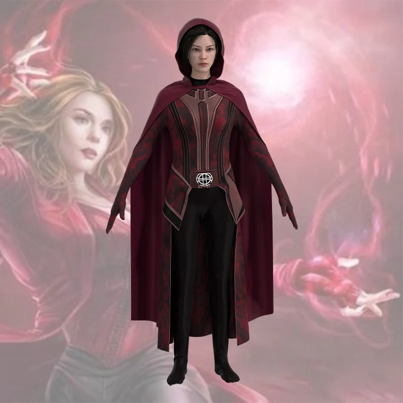 Cosplay Wanda Maximoff Scarlet Witch  Scarlet Witch Halloween Costumes -  Female - Aliexpress