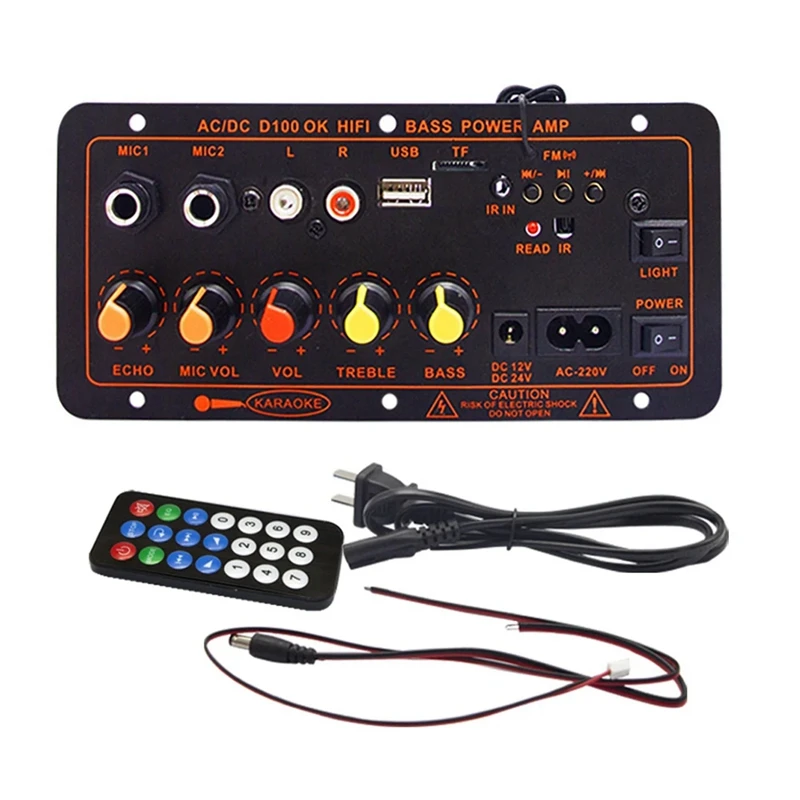 

Усилитель звука, поддержка двух микрофонов, mp3-плеер, U-диск, TF для динамика 4 Ом, вилка стандарта США