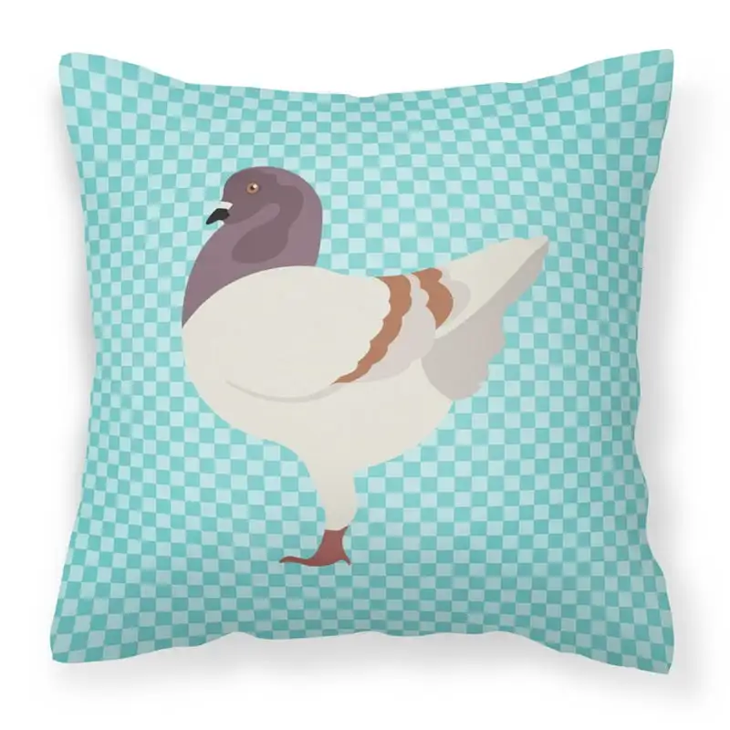 

Modena Pigeon Blue Check Fabric Decorative Pillow