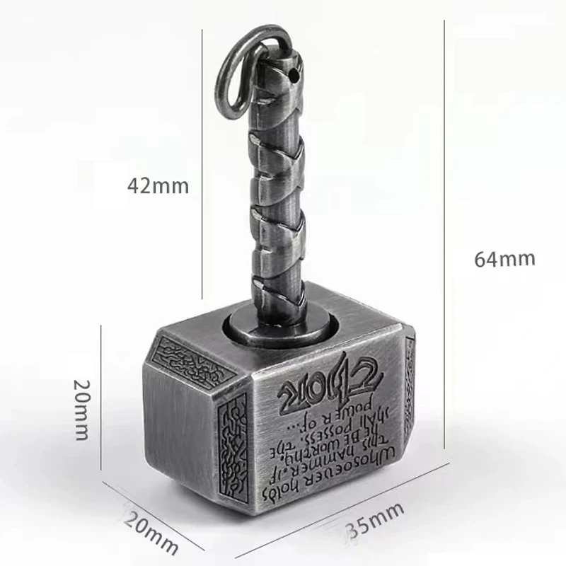 Wiitin Thors Battle Hammer Fidget Hand Spinner Made By Metal The Mighty Mjolnir Keychain Toy Stress Relief Toys For Kids Gift 6