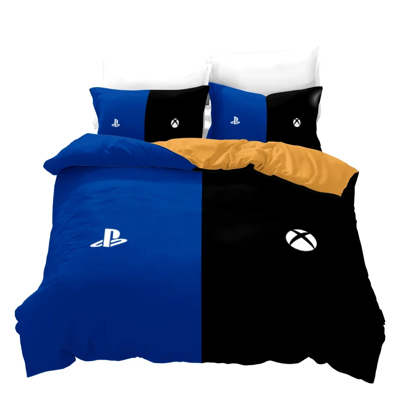 Game PlayStation Bedding Set 3D Print Popular Gamer for Bedroom Kids Gamepad Duvet Cover Sets Home Decor Single King Queen Size 5
