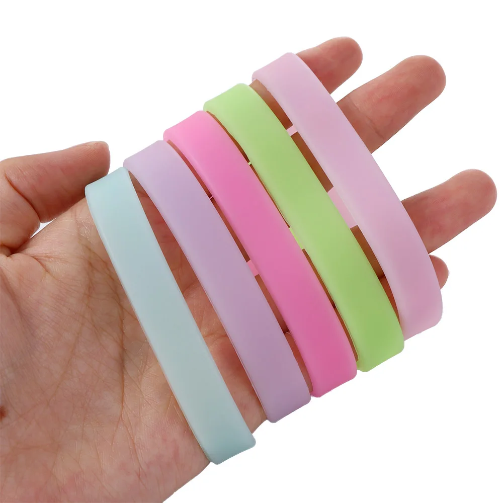 Rainbow Silicone Bracelet - Personalization Available | Positive Promotions