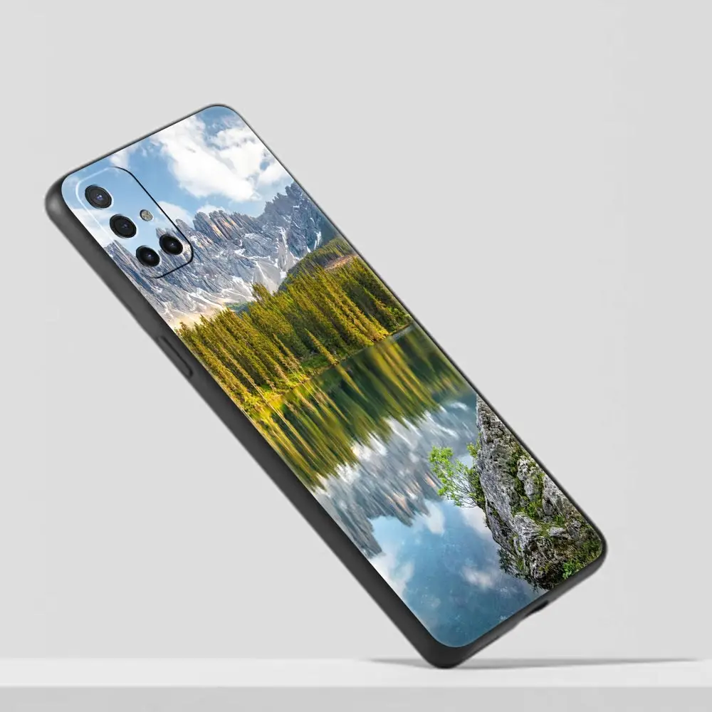 Forest Beach Sunrise Nature Phone Case – Vibrant DIY Protective Cover