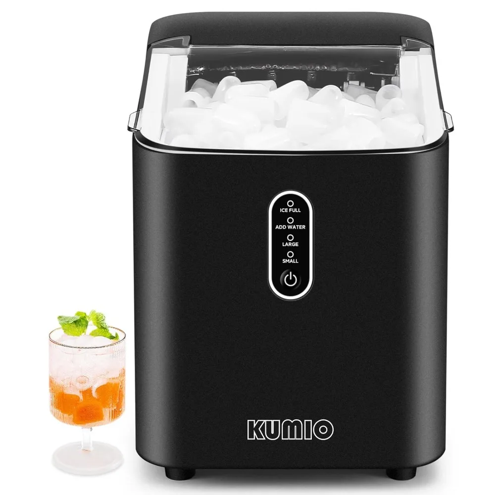 

Ice Makers Countertop, Portable Ice Maker with Self-Cleaning, 8 Cubes/9 Mins, 26.5Lbs/24Hrs, Ice Machine with Scoop and Basket,