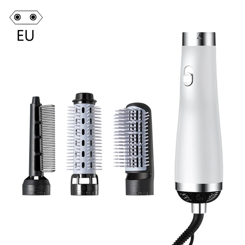 2023 New Hot Air Hair Dryer Brush, Multifunction Electric Hair Straightener Brush Negative  Fast Heat Curler Comb Styler 3