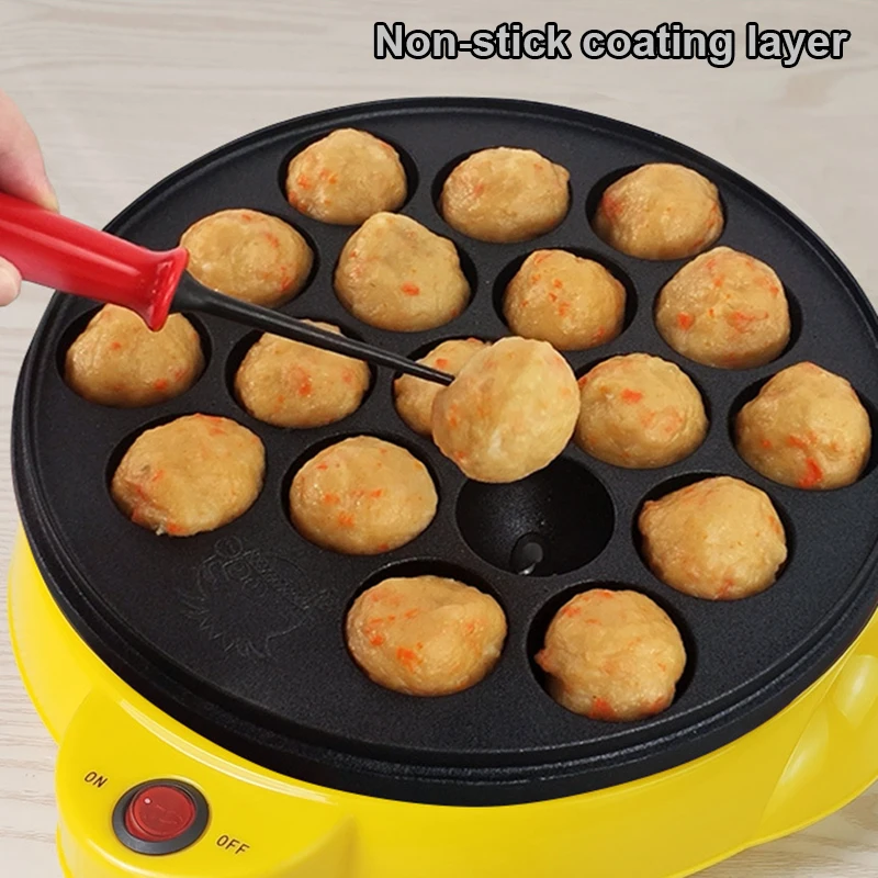 DMWD 110V/220V Chibi Maruko Baking Machine Household Electric Takoyaki Maker Octopus Balls Grill Pan Professional Cooking Tools