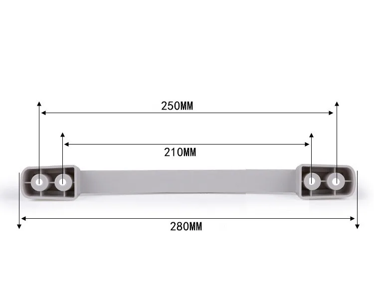 Length 280 / 310 mm Refrigerator ABS Plastic Handles General Commercial Refrigerated Cabinet Freezer Door Handle door handles,cabinet handles