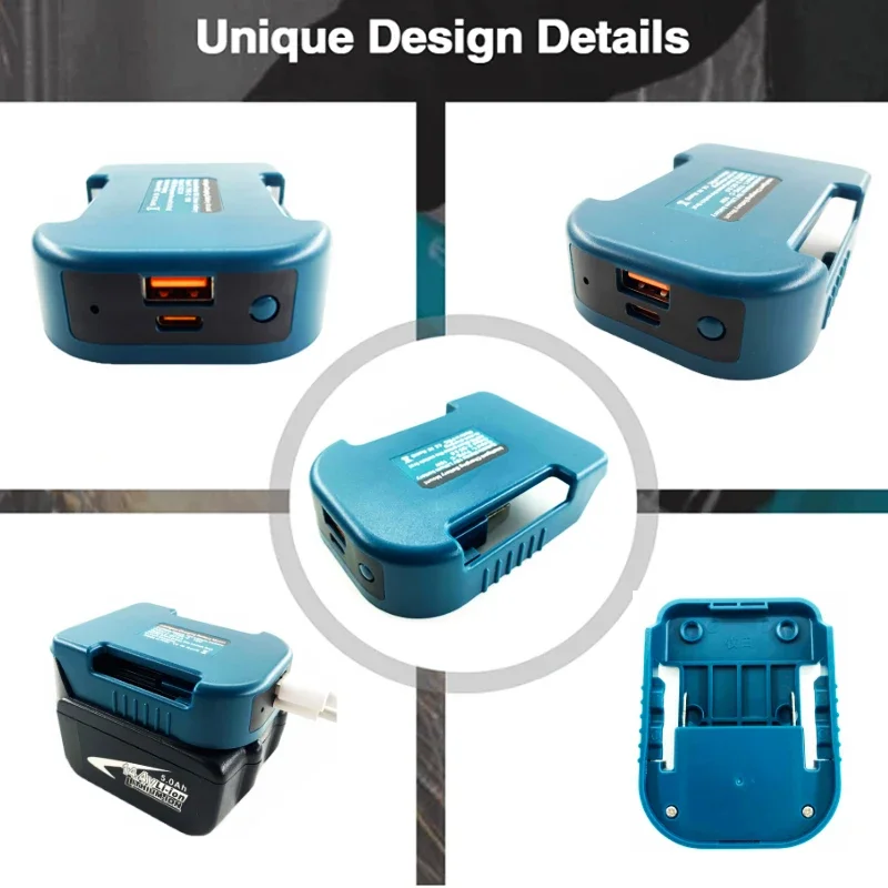 マキタ 18V と USB タイプ C バッテリーホルダーマキタ 18V マキタ 18V と USB タイプ C バッテリーホルダーマキタ 18V