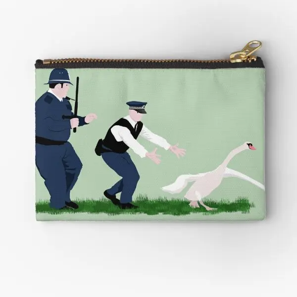 

Swan Cops Zipper Pouches Socks Men Storage Money Packaging Small Wallet Coin Women Pocket Underwear Cosmetic Panties Pure Key