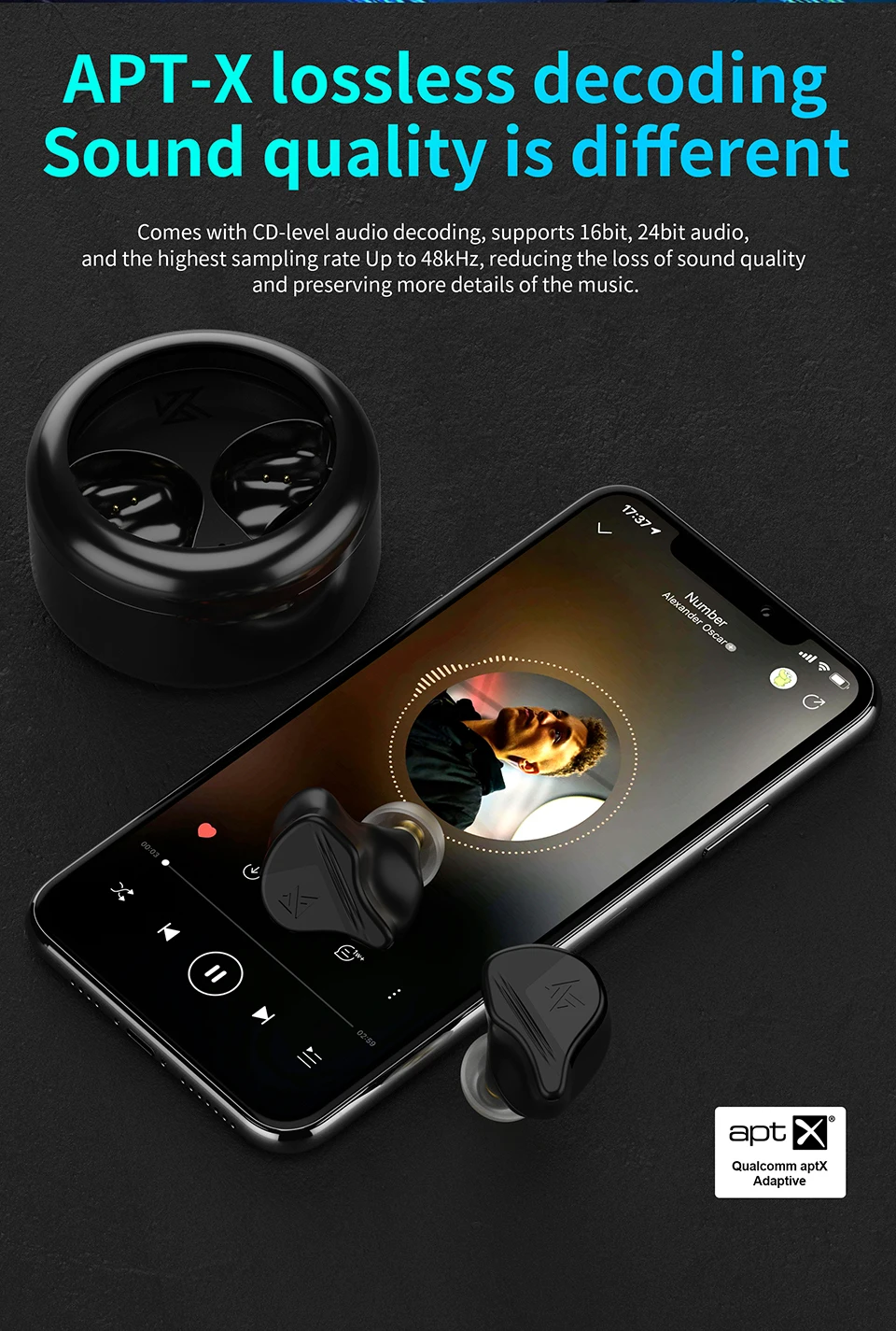 Bluetooth headphones In ear earphone Bluetooth headset Wireless earbuds KZ VXS TWS Bluetooth 5.2 Wireless Earphones Earbud APTX Sport Earbuds Game Headset HiFi Bass Headphone KZ Z3 SA08 SKS Z1 PRO