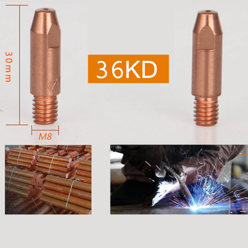 10pcs 0.8mm MIG Welding Nozzle Contact Tips Gas Diffuser Connector Holder Torch Contact Semi-automatic Welding Nozzle 15/24/36KD welding helmets for sale