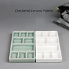 Ceramic Square Palette Multi-grid Watercolor Oil Paint Tray Adult Beginner Portable Art Supplies Jingdezhen Firing 2