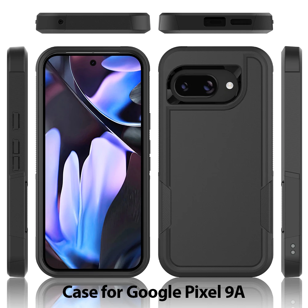 Dual-Layer Heavy Duty Armor Shockproof Dust-Proof Rugged Protective Case - PC + TPU