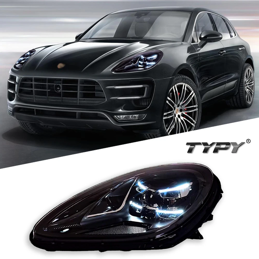 Car For Porsche Macan 95B Headlight 2014-2018 Upgrade Modified to New DRL Dynamic Turn Signal LED Headlight Auto Accessories