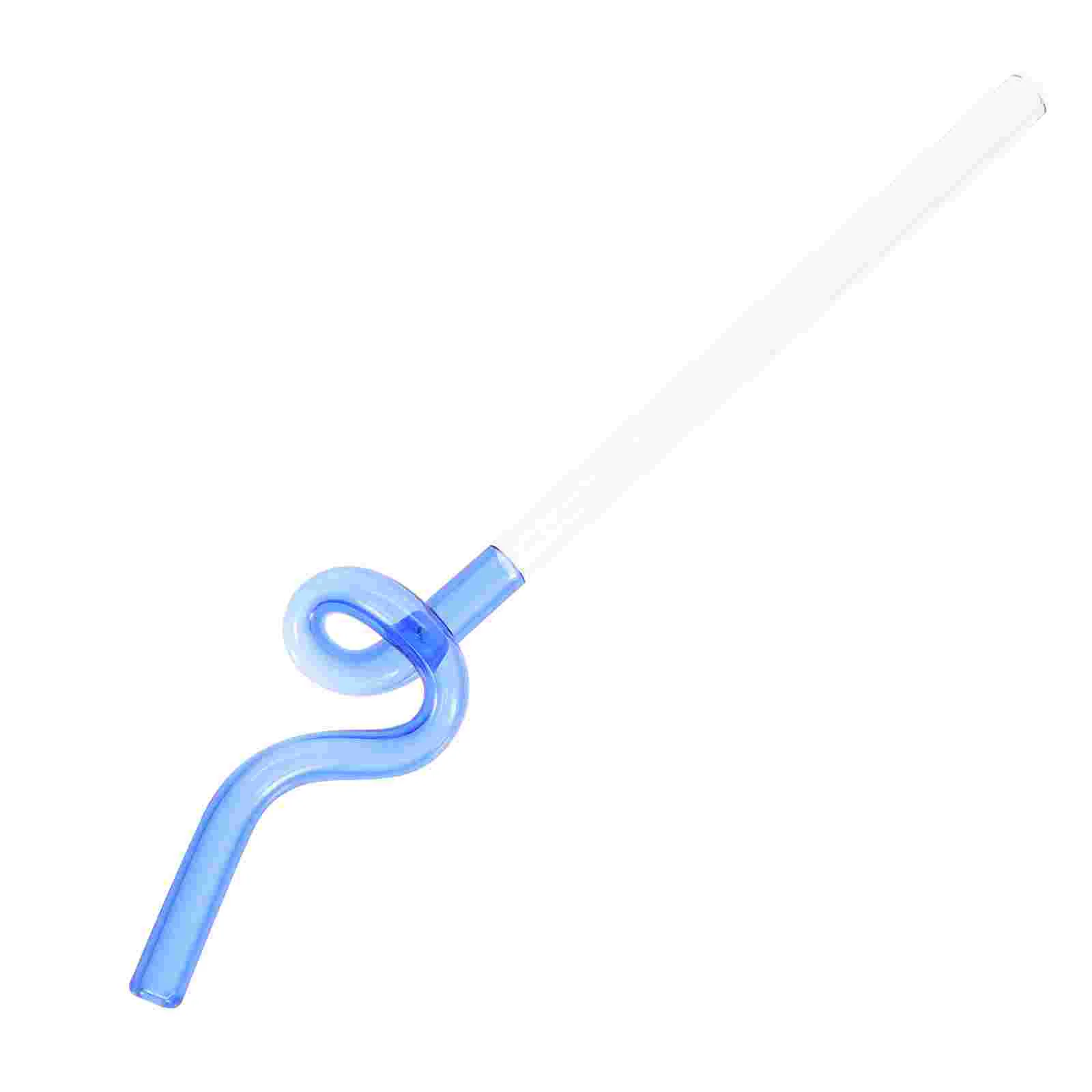 

Wavy Glass Reusable Straw Colorful Glass Straw Juice Tea Coffee Straw Smoothies Water Straw