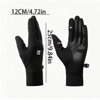 Ski Liner Gloves 1 Pair, Touchscreen Winter Gloves with Anti-Slip Palm, High Elastic Gloves for Men Women, Flip Fingertip Design 6