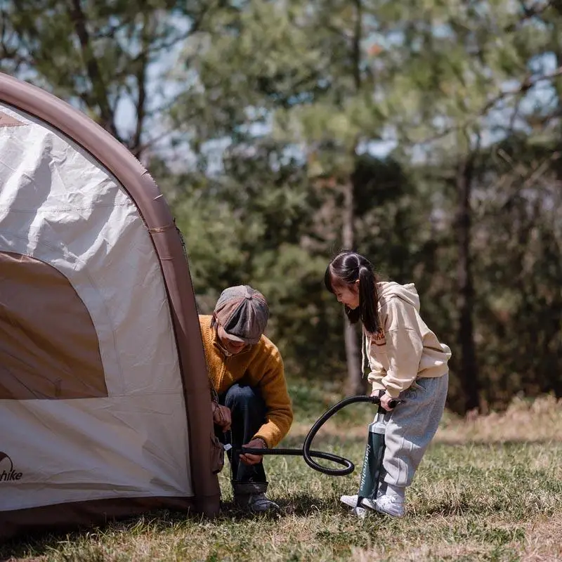 Фото Палатка Naturehike уличная glamango с воздушной трубкой UPF 50 + большая палатка для кемпинга №2