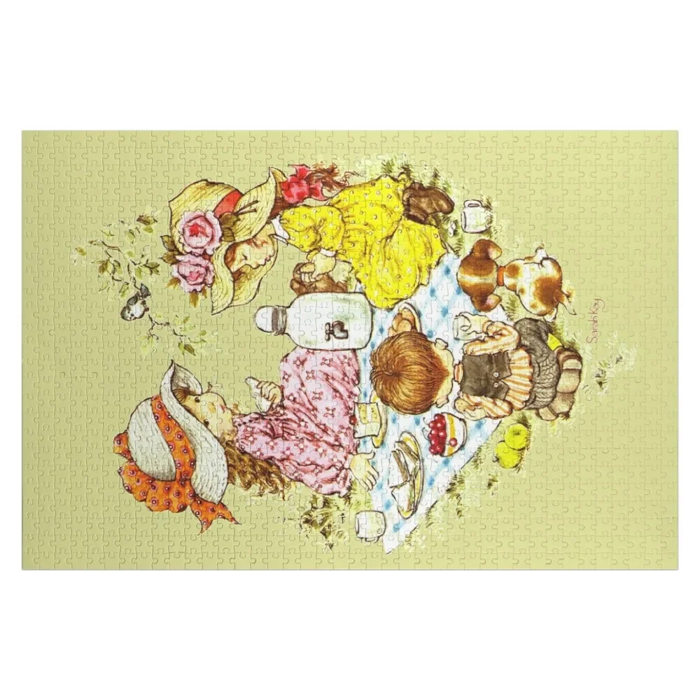 

Sarah Kay - Picnic with friends (Zombie color) Jigsaw Puzzle Wooden Name Custom Personalized Personalized Picture Puzzle