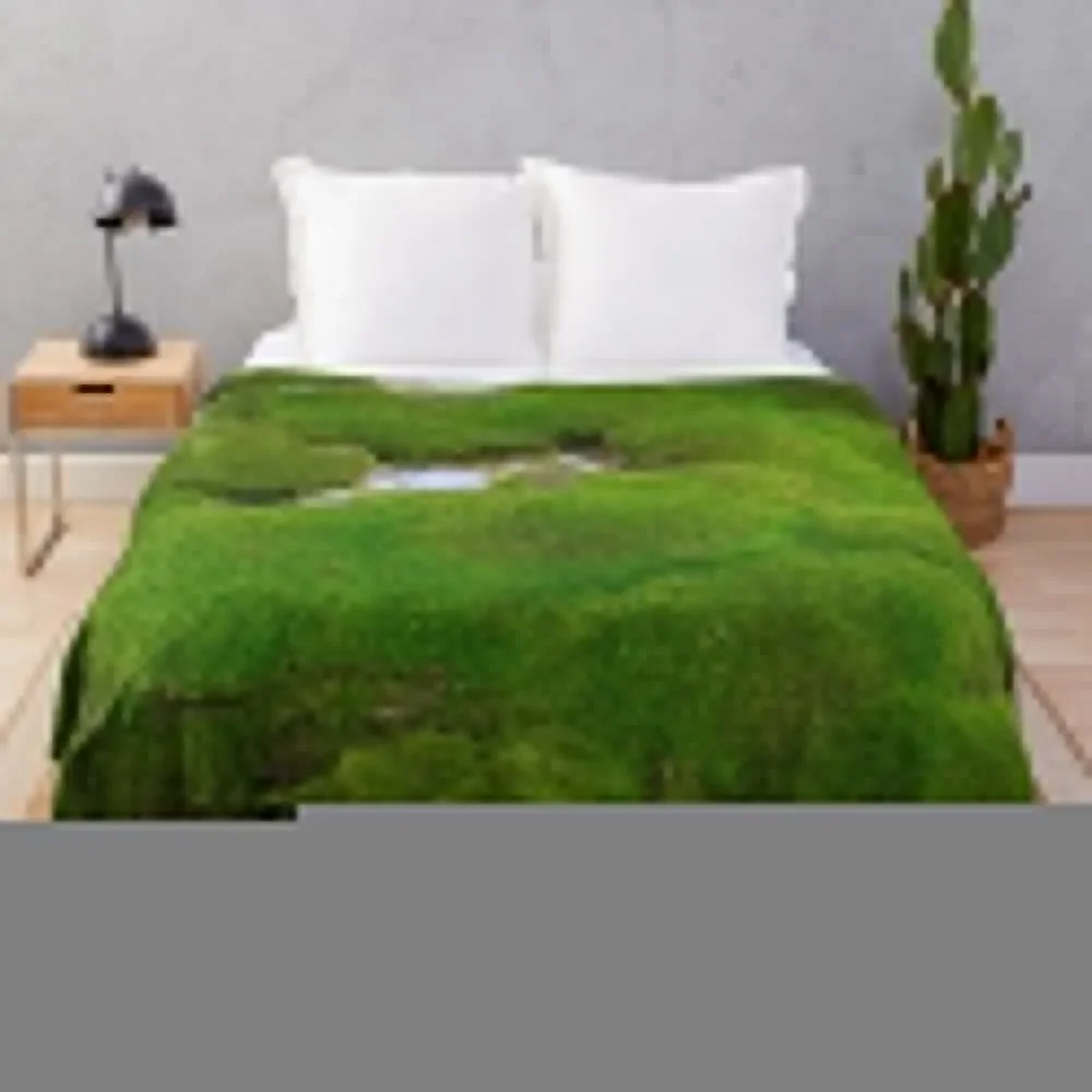 

World of Moss II Throw Blanket Sofa Quilt Luxury Luxury Thicken Plaid Blankets