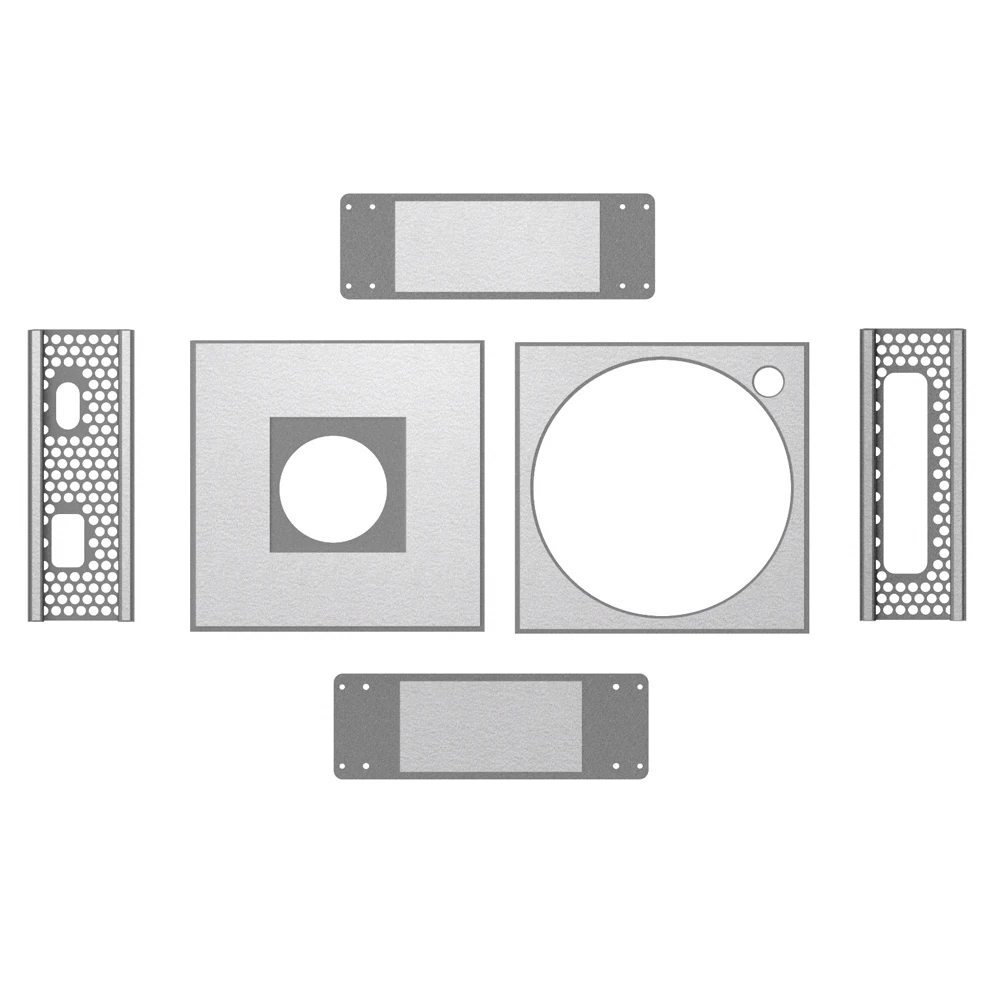 1 PC Chassis For Mac Mini M4/M4 Pro Aluminum Vertical Computer Case Protective Dustproof Bracket Storage Stand DIY PC Part