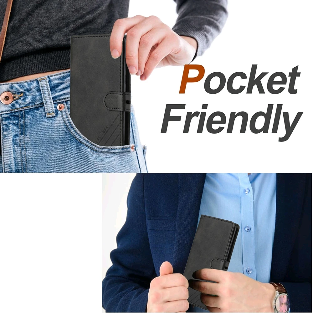 Luxury Flip Leather Wallet Phone Case - Enhanced Back Cover