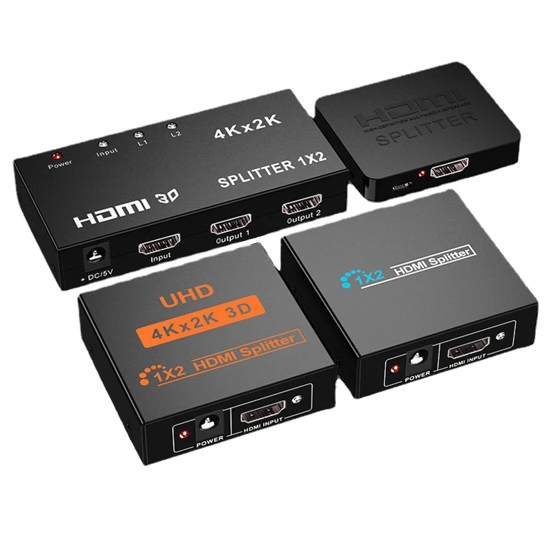 

HDMI Splitter 1x2 | High Definition Splitter | 1 Input 2 Output | 4K*2K Resolution | 1080P Split Screen
