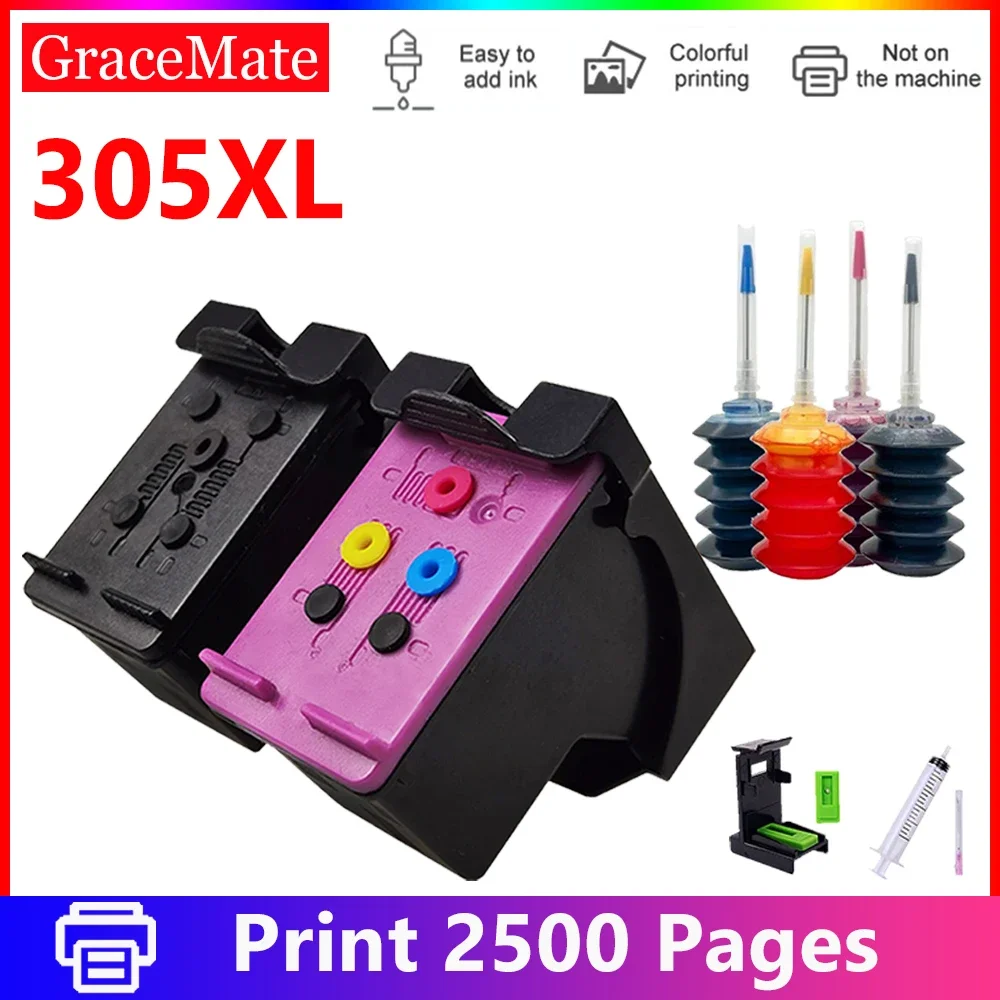 Substituição do cartucho de tinta 305XL hp 305 xl hp305 para HP