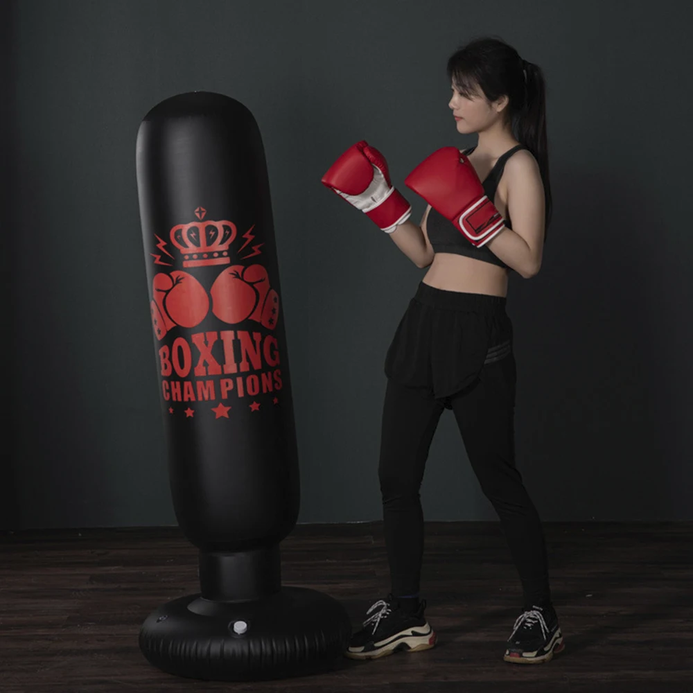 Aufblasbare Boxsack Fitness Training Boxen Säule PVC Kampf Säule Spielzeug Kinder Boxen Kampf Druck Sandsack für Übung Gym – Detail 6