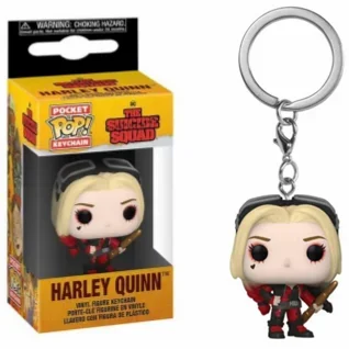 FunkoPop！KEY CHAIN JOKER HARLEYQUINN Pop Pocket Keychain The Joker and Harley Quinn 2016 DC