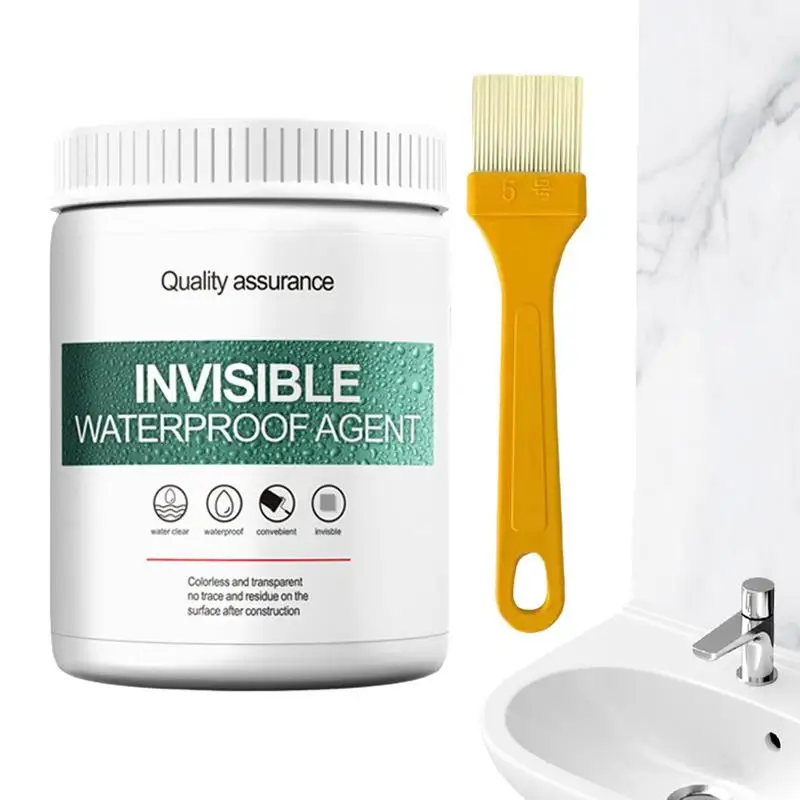 

Waterproof Sealant Agent Transparent Glue Anti-Leakage Glue with Brush Water Leak Sealant for Bathroom trapping Repair Tool