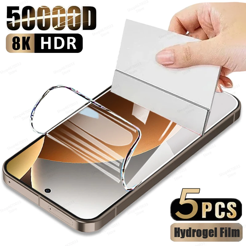 Premium Hydrogel Screen Protector Set - Pack of 5
