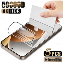 Premium Hydrogel Screen Protector Set - Pack of 5 - Hydrogel Film