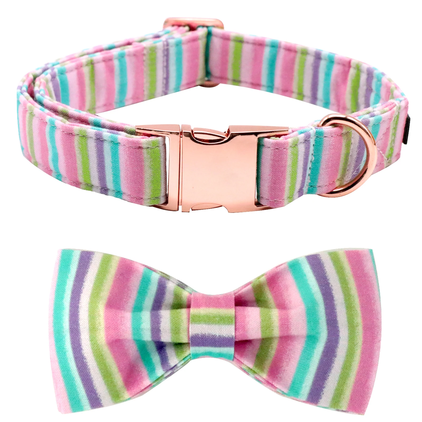 

Elegant little tail Easter Dog Collar with Bow Pet Collar Adjustable Dog Collar for Dog Bowtie Dog Collars