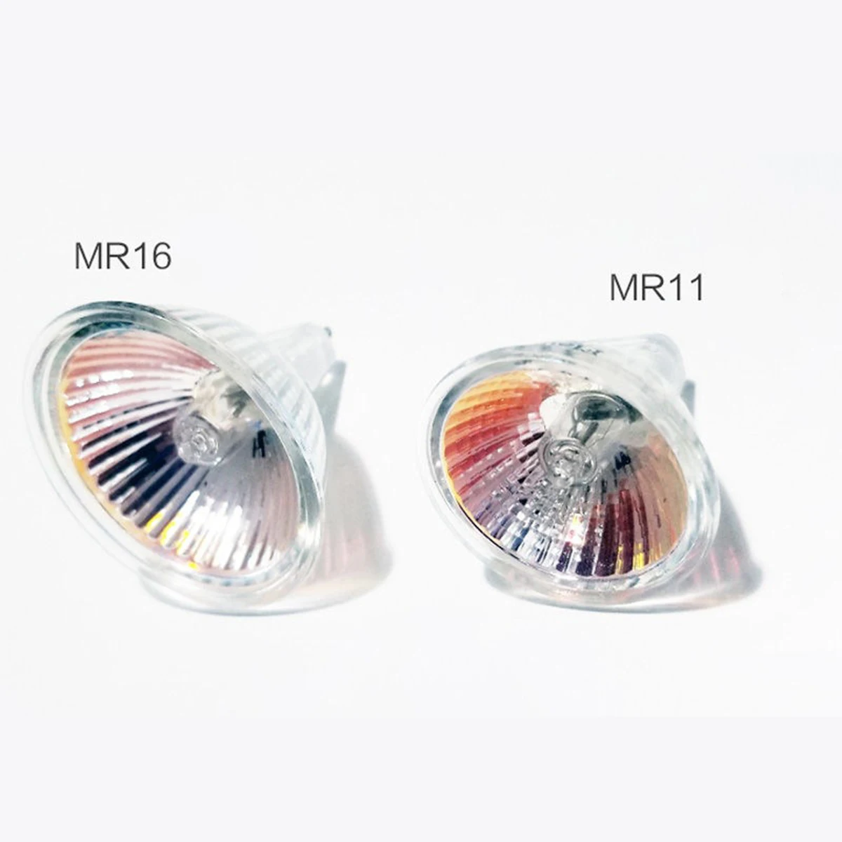 할로겐 스포트라이트 전구 20w/35w/50w 유리 하우징 220v/12v MR16/MR11 Gu5.3 웜 화이트 라이트 2800k 바이핀 2핀 베이스 디밍 가능 조명