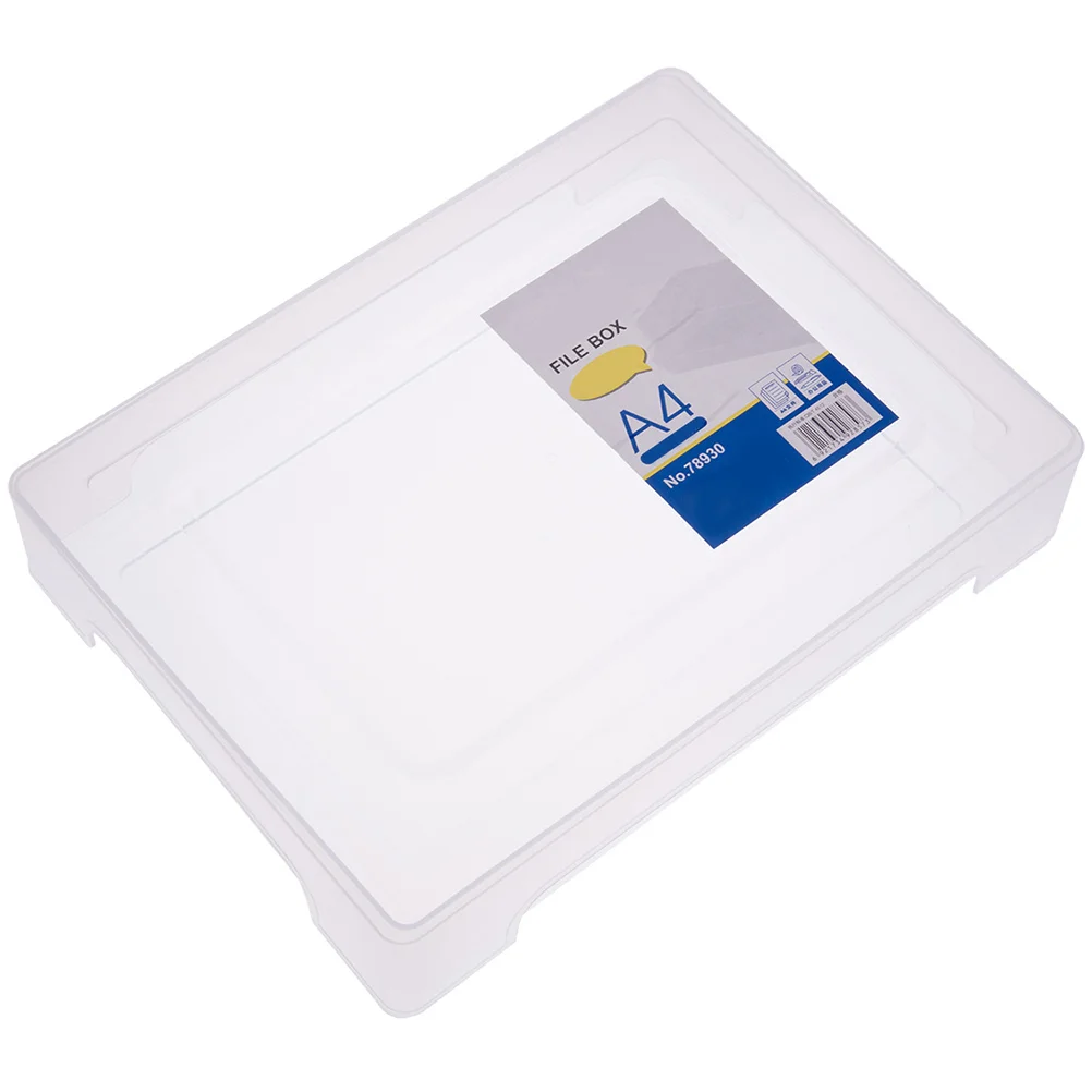 

A4 File Box Transparent Plastic File Box Folder Documents Box Document Organizer Paper File Folder Paper Folder