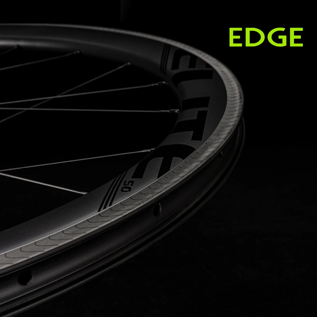 Carbon Fiber Wheelset 40mm 50mm Ultralight 1291g Road Rim Brake Wheelset Ratchet System36T Wing 20 Spoke ELITEWHEELS EDGE carbon bike wheelset carbon wheelset bike wheelset