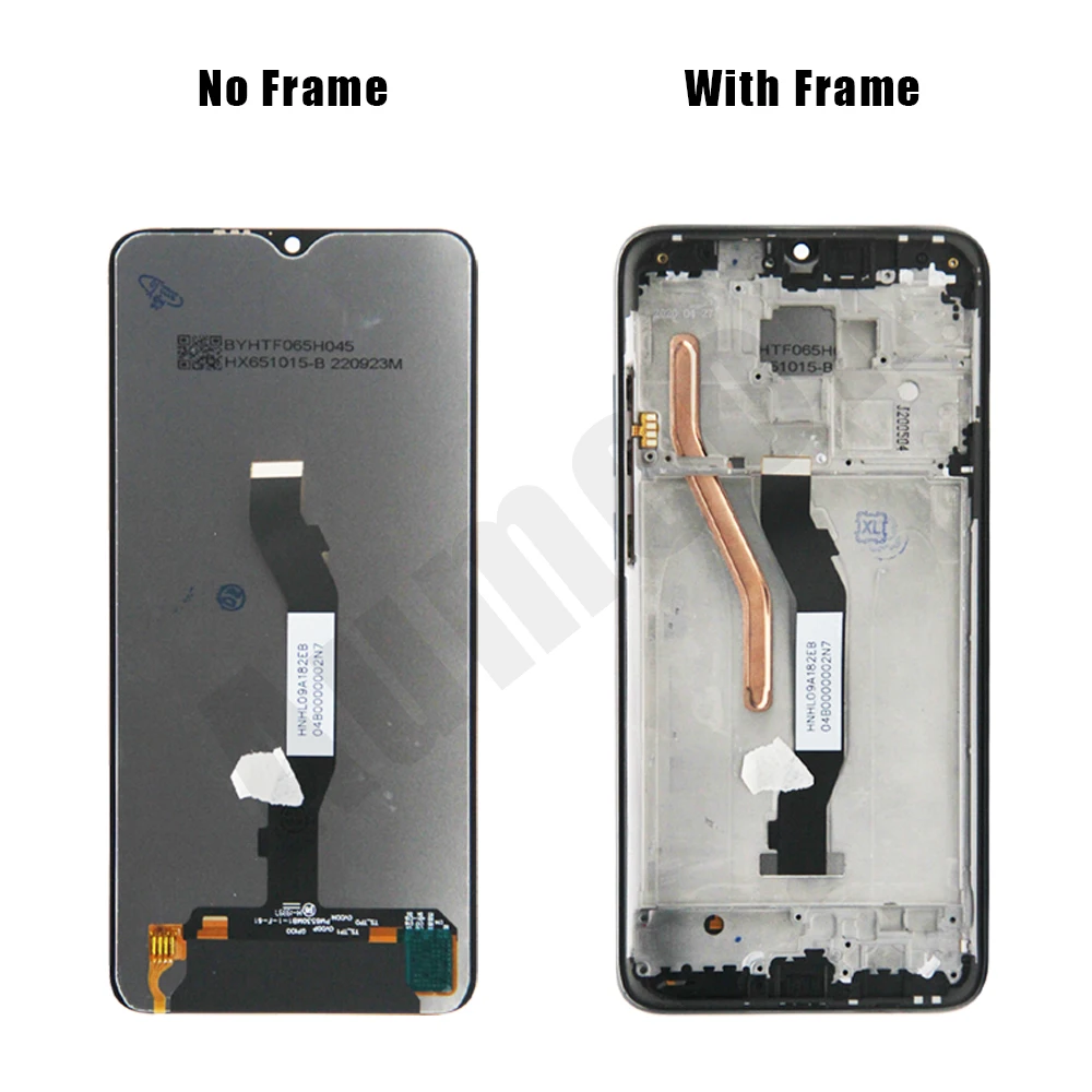 Redmi Note8Pro LCD 터치 스크린 Digiziter 어셈블리 용 8Pro IPS LCD 디스플레이 Redmi Note8Pro 블랙 블루 실버 LCD 디스플레이 용